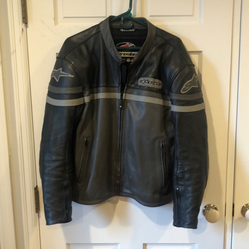 Alpine stars Leather Motorcycle Jacket